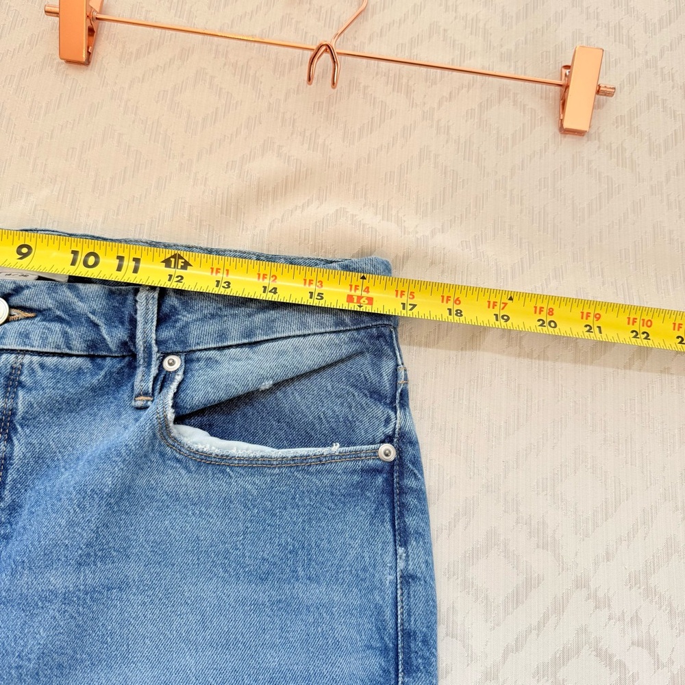 Good American Women’s Good Classic Bootcut High Rise Distressed Jeans Size 14/32 - Picture 5 of 7
